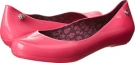 Pink Fluorescent Mel by Melissa Mel Pop Bow for Women (Size 9)