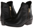 Black Leather Steve Madden Zipstr for Women (Size 8.5)