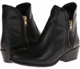 Black Leather Steve Madden Zipstr for Women (Size 10)