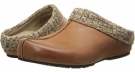 Cognac Aetrex Krista Clog Sweater Rim for Women (Size 10)