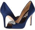 Navy Satin Badgley Mischka Lavender II for Women (Size 6.5)