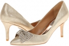 Platino Metallic Suede Badgley Mischka Lemonade II for Women (Size 7)