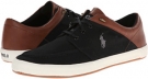 Polo Black/Tan Canvas Polo Ralph Lauren Jerred for Men (Size 9.5)