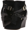 Black Hair Calf/Baby Calf Rachel Zoe Mak for Women (Size 8.5)