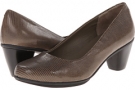 Light Taupe Patent Lizard Rose Petals Piano for Women (Size 10)