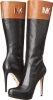 Black Vachetta/Luggage Vachetta MICHAEL Michael Kors Hayley Boot for Women (Size 6.5)