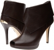 Dark Chocolate Smooth Calf MICHAEL Michael Kors Kendra Open Toe for Women (Size 6)