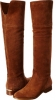 Dark Caramel Sport Suede MICHAEL Michael Kors Regina Flat Boot for Women (Size 6)