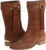 Dark Caramel Sport Suede MICHAEL Michael Kors Rhea Bootie for Women (Size 9.5)