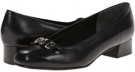 Black Kid Rose Petals Lillian for Women (Size 7.5)