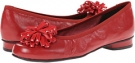 Red Nappa/Suede Rose Petals Mallory for Women (Size 5.5)