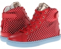 Dark Red Dolce & Gabbana Polka Dot High Top Sneaker for Kids (Size 12)
