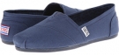 Navy BOBS from SKECHERS Bobs Plush - Peace Love for Women (Size 5.5)