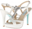 Ivory Fabric Blue by Betsey Johnson Luxe for Women (Size 11)