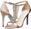 Champagne Satin Blue by Betsey Johnson Mesh for Women (Size 9.5)