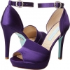 Purple Satin Blue by Betsey Johnson Silk for Women (Size 7.5)