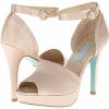 Champagne Satin Blue by Betsey Johnson Silk for Women (Size 11)