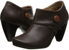 Dark Brown/ Cognac Leather Gabriella Rocha Indy Button for Women (Size 5)