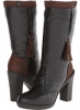 Black/Chocolate Leather Lobo Solo Sophia for Women (Size 6)