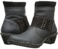 Black/Black Leather Lobo Solo Rabecca for Women (Size 9.5)