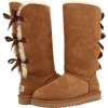 Chestnut UGG Bailey Bow Tall for Women (Size 5)