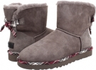 Charcoal UGG Mini Bailey Bow Plaid for Women (Size 10)