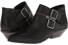 Black Cracked Leather Shellys London Comparni for Women (Size 9)