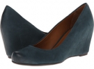 Blue Leather Franco Sarto Olivia for Women (Size 5)