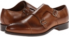 New Tan/Burnish Toe Massimo Matteo Double Monk Cap Toe for Men (Size 10)