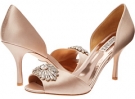 Latte Satin Badgley Mischka Jazmin for Women (Size 9)