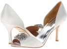 White Satin Badgley Mischka Jazmin for Women (Size 11)