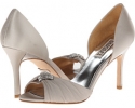 Silver Satin/Chiffon Badgley Mischka Jennifer for Women (Size 9)