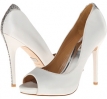 White Satin Badgley Mischka Joey for Women (Size 6)