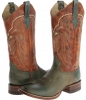 Green/Orange/Turquoise Stetson 13 Shaft Double Welt Wide Square Toe Boot for Women (Size 7)