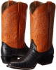 Black Roper Printed Caiman Round Toe Boot for Men (Size 8)