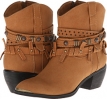 Light Beige Roper Studded Strap Ankle Boot for Women (Size 7.5)