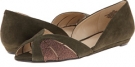 Dark Green/Bronze Suede Nine West Anthem for Women (Size 6)