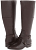 Dark Brown Leather Nine West Blogger Wide Calf for Women (Size 10.5)