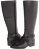 Black Leather Nine West Blogger Wide Calf for Women (Size 6.5)