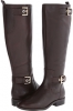 Dark Brown Leather Nine West Bringit Wide Calf for Women (Size 5.5)