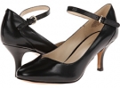 Black Leather Nine West Elope for Women (Size 5)