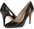 Black Leather Nine West Grounded for Women (Size 9)