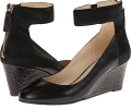 Black/Black Leather Nine West Iguana for Women (Size 10)