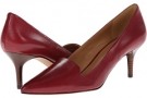 Red Leather Nine West Mafalda for Women (Size 5)