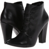 Black Leather Steve Madden Jillinna for Women (Size 6)