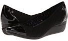 Black/Black Cow Silk Anne Klein Bakana for Women (Size 6.5)