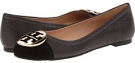 Charcoal/Black/Gold Tory Burch Serena 2 Ballet for Women (Size 7.5)