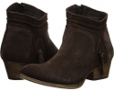 Dark Brown Suede Leather Rebels Cheyene for Women (Size 6.5)