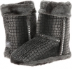 Grey M&F Western Plush Heart Sequin Bootie Slippers for Women (Size 12)