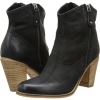 Black Leather Rebels Stomp for Women (Size 7)